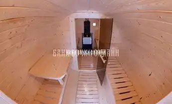 БАНЯ БОЧКА ЛЮКС С КОЗЫРЬКОМ №305 фото 2 БАНЯ БОЧКА ЛЮКС С КОЗЫРЬКОМ №305 фото 2