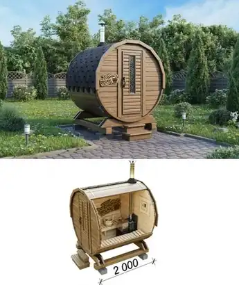 Баня бочка Мини Баня бочка Мини