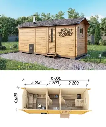 Баня в классическом стиле 6