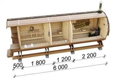 Баня бочка Супер-люкс