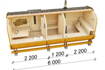 Баня квадробочка Эксклюзив