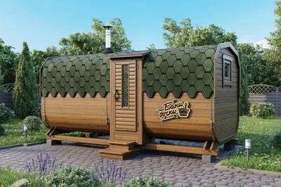 Баня квадробочка Супер-люкс вход с боку