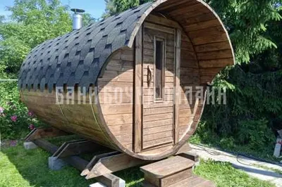 БАНЯ БОЧКА ЛЮКС С КОЗЫРЬКОМ №305