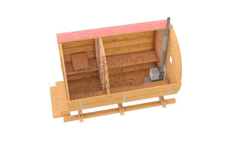 Баня-бочка - прекрасная альтернатива капитальному строению