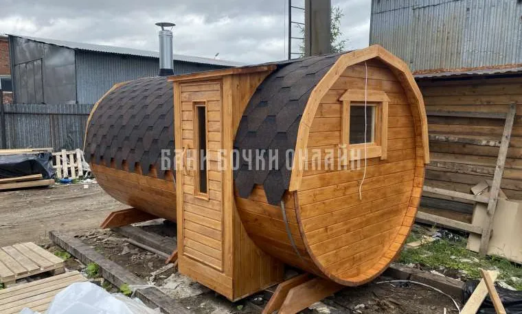 баня бочка люкс вход с боку № 311 баня бочка люкс вход с боку № 311