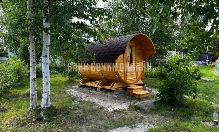 Баня Бочка Люкс С Козырьком #324