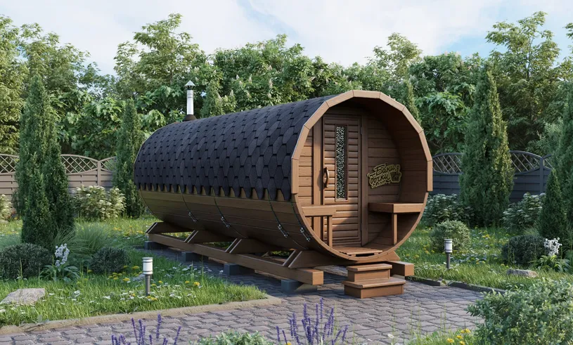 Баня бочка Супер-люкс